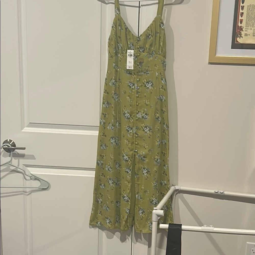 Floral Green Dress